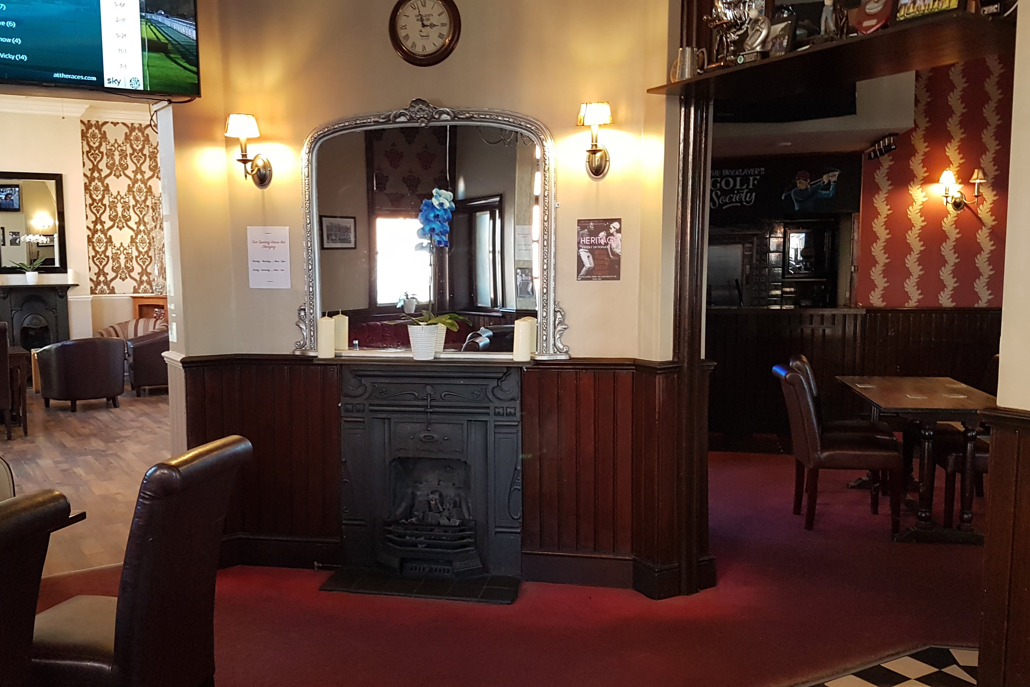 pic of pub fireplace